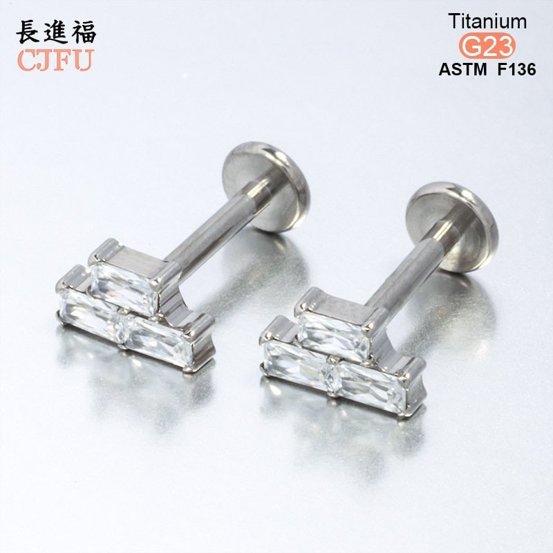 ASTM F136 Titanium Earrings & Lip Studs Wholesale Manufacturer