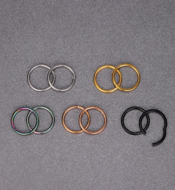 316 medical stainless steel nasal septum puncture ring, ear cartilage ring