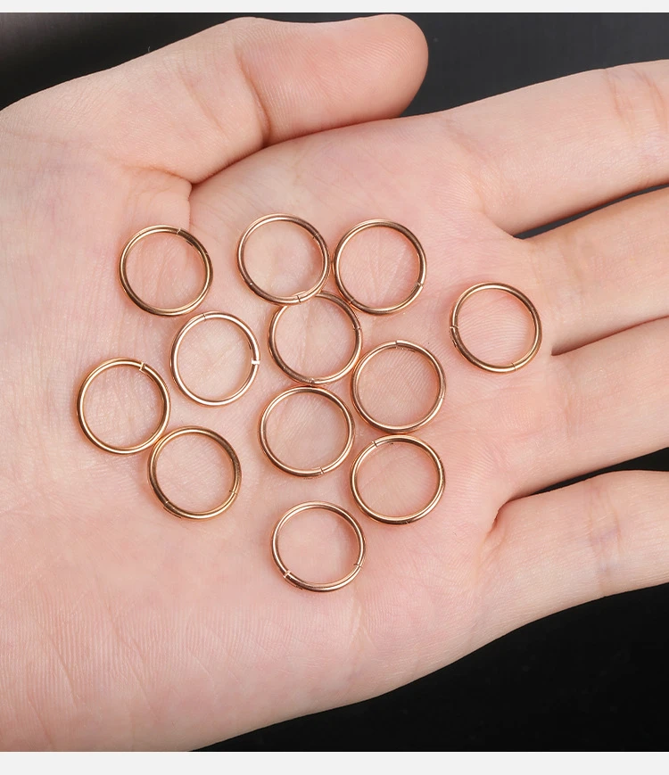 316 medical stainless steel nasal septum puncture ring, ear cartilage ring