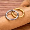 Stainless Steel Lip Hoop Hinged Opening Nose Ring Septum Body Piercing Jewelry