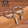 H12f896a43436439ca31584c36e38f8fdG.webp G23 Titanium Round CZ Pendant 16G Septum Hoop Nose Ring Ear Tragus Cartilage Helix Conch Earrings Body Piercing Jewelry