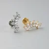 H20bd3ce4d89646eea05f7c601b9e0ec0r.webp Astm F136 Titanium Gold Pvd Sextet Clear Cz Internally Threaded Labret Helix Piercing Flat Back Stud Earring