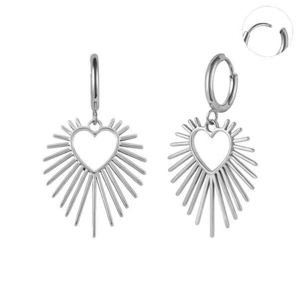 H27100dd663d849c8986ce2be19971116c.webp Trendy Gold Heart Dangle Earrings Gold Plated Drop Earrings Sparkling Dainty Earring for Woman