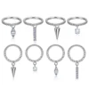 H28cd0391d97a4586aa52c4d9941ff09fs.webp G23 Titanium Round CZ Pendant 16G Septum Hoop Nose Ring Ear Tragus Cartilage Helix Conch Earrings Body Piercing Jewelry