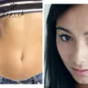 TOPOSH Eternal 14K Solid Gold Tear Zirconia Externally Threaded Belly Button Rings