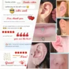 Astm F136 Titanium Wholesale Labret Piercing Studs Lip Piercing Labret Lip Rings Piercing Body Jewelry Labret Studs