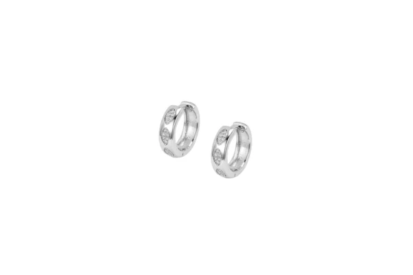 Geometric Earring Jewelry Zircon Cartilage Hoop Earrings Huggie Hoops Hollow Earrings