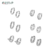 Geometric Earring Jewelry Zircon Cartilage Hoop Earrings Huggie Hoops Hollow Earrings