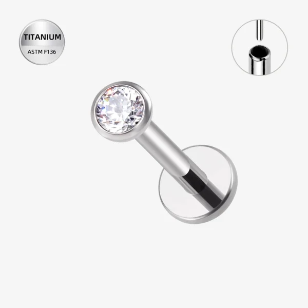 Astm F136 Titanium Wholesale Labret Piercing Studs Lip Piercing Labret Lip Rings Piercing Body Jewelry Labret Studs