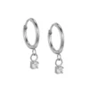 Gemstone Earrings Jewelry for Women  Tear Drop Diamond Zircon Huggie Hoop Earrings