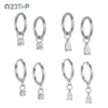 Gemstone Earrings Jewelry for Women  Tear Drop Diamond Zircon Huggie Hoop Earrings