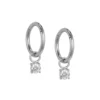 Gemstone Earrings Jewelry for Women  Tear Drop Diamond Zircon Huggie Hoop Earrings