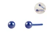 Fashion Ceramic Stud Earrings Blue Purple Black Yellow Pink Ceramic Jewelry Women