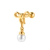Hd1d6e8ae95b248839eb2967fe7824adc8.webp Cartilage Stud Silver18K Gold Plated Stainless Steel Bow Heart Dangle Charm Helix Piercing Jewelry