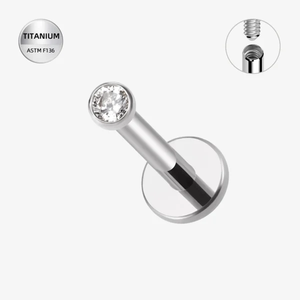 Astm F136 Titanium Wholesale Labret Piercing Studs Lip Piercing Labret Lip Rings Piercing Body Jewelry Labret Studs