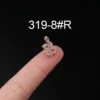 He6c4af10cbb84e0cb24094111c672235U.webp Trendy Plated Stud Earrings With Solid Brass and Platinum Featuring Snake and Flower Designs With Zircon and Stone