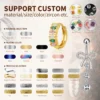 Bulk Zircon Snowflake Stainless Steel Double-Headed Removable Helix Ear Cartilage Piercing Jewelry