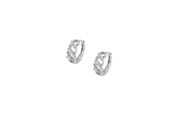 Geometric Earring Jewelry Zircon Cartilage Hoop Earrings Huggie Hoops Hollow Earrings